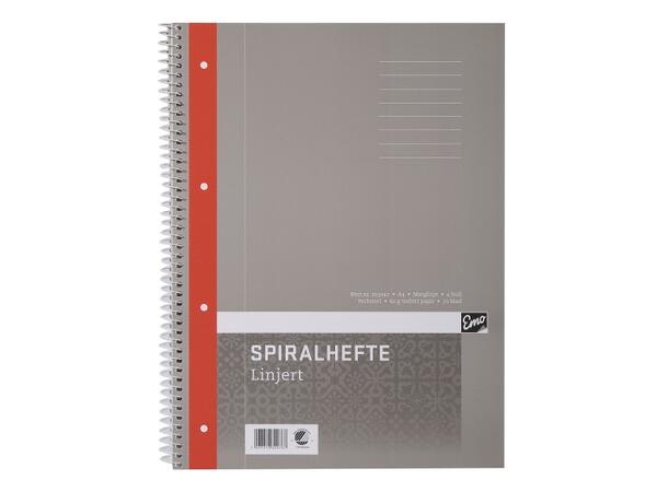 Spiralhefte A4 Lin  60G 80 blad Miljømerket 